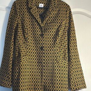 Cabi Kensington Proper Standout Jacket #3372 Knit Medallion Blazer Women’s Large